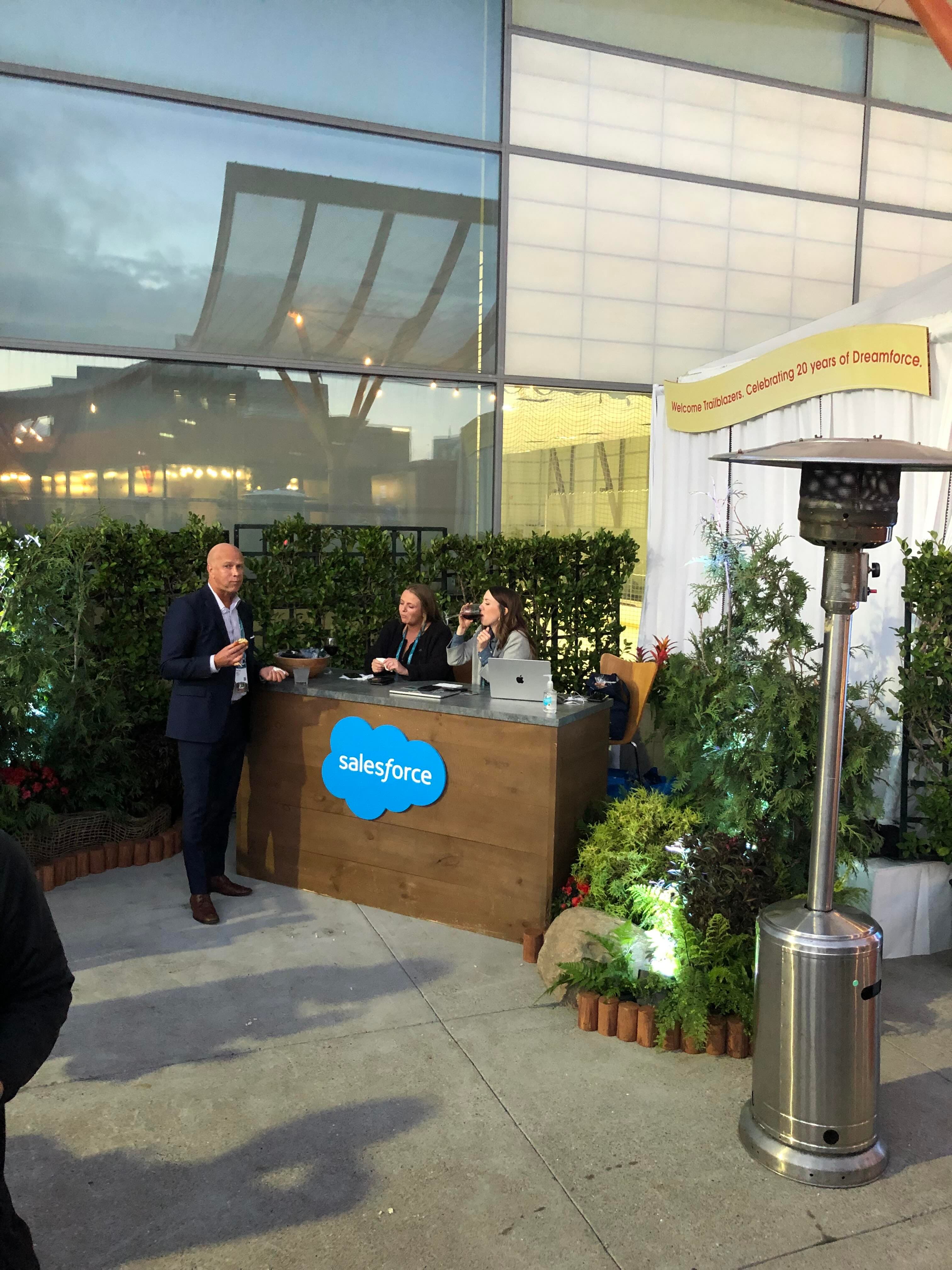 The Veranda event setup supported by local operations staff